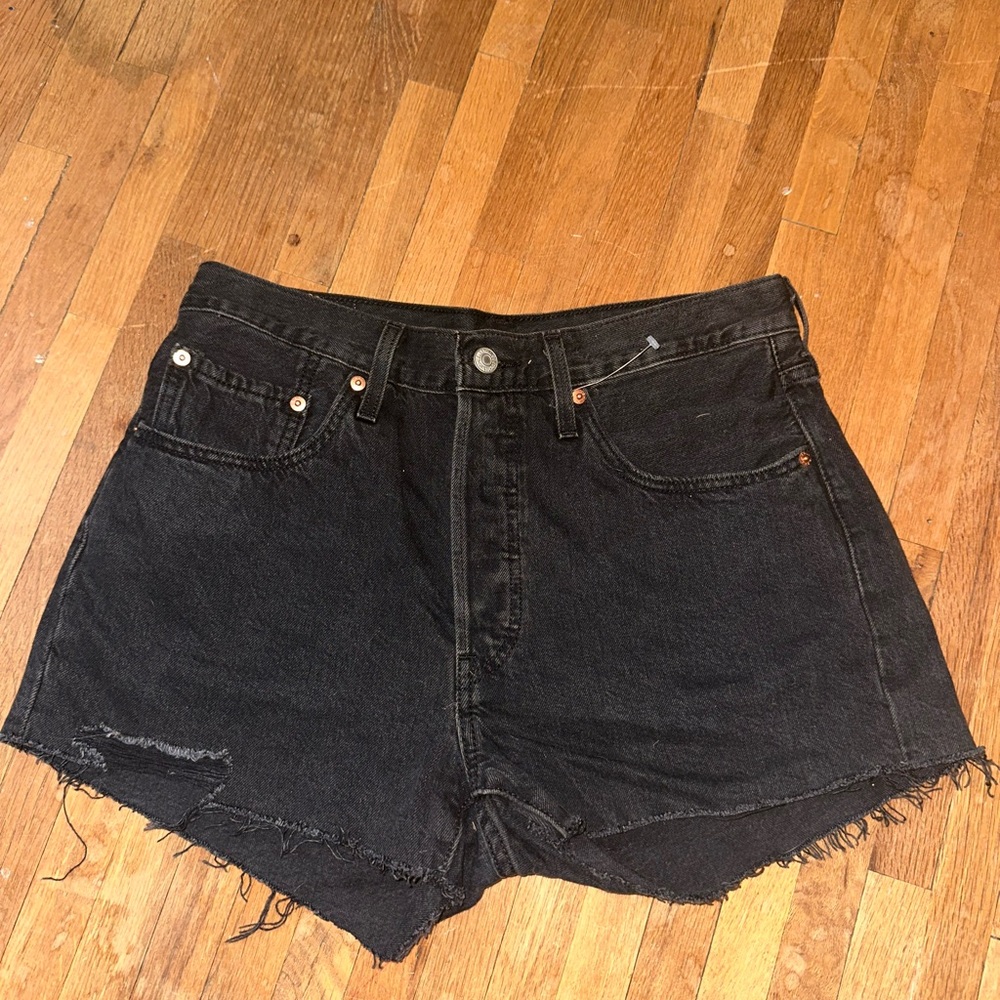 Levi's Black Jean Shorts for Women